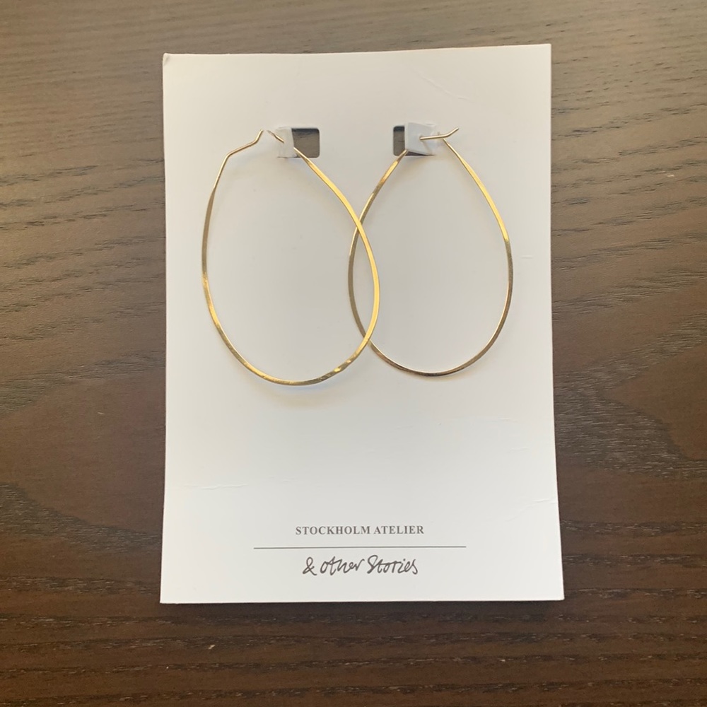 Gold hoop earrings